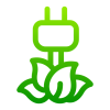 Enchufe verde eco